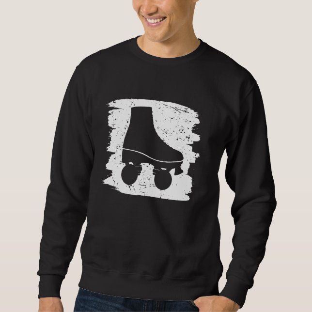 Sudadera Roller Derby Roll de los hombres de arte de patina (Anverso)