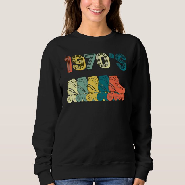 Sudadera Roller Skate Skating 70s Retro (Anverso)