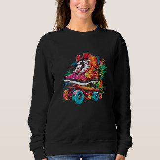 Sudadera Roller Skates Cartoon Style Indoor Sport