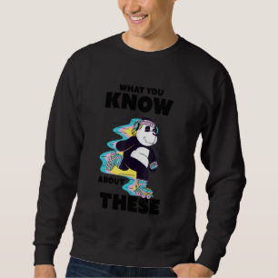 Sudadera Roller Skates de los 80 citan a Panda haciendo pat