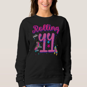 Sudadera Rolling In 11 Birthday Chica Boy Roller Skate Bd