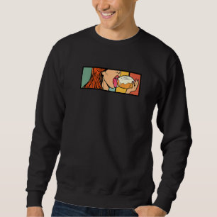 Sudadera Rollo de canela Miel Bun Retro Panadera de pan de