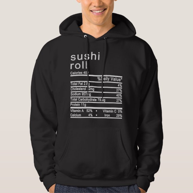 Sudadera rollo de sushi (Anverso)