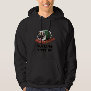 Sudadera Rollo De Sushi De Pug Divertido Comida Para Mascot
