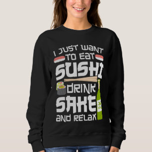 Sudadera Rollo de sushi quiero comer comida japonesa