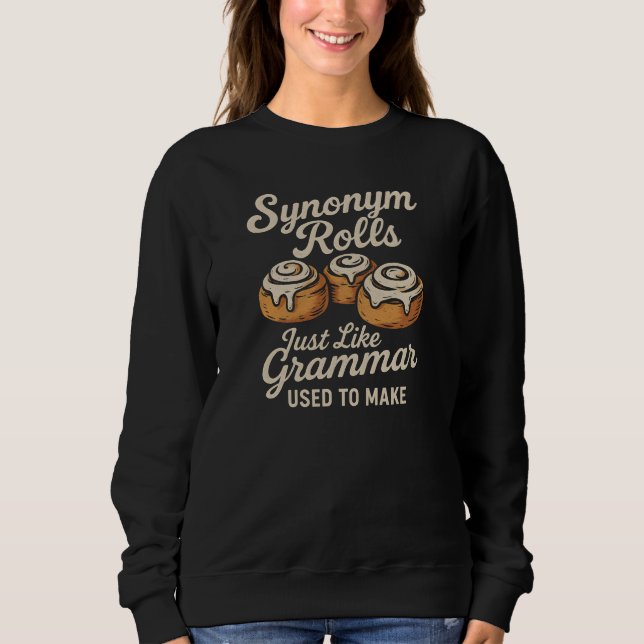 Sudadera Rollos de Sinónimos  Gramática Justo como Likma  S (Anverso)