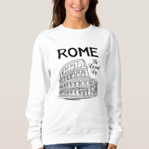 Sudadera Roma Italia City Cityscape Skyline Idea de regalo