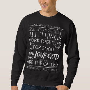 Sudadera Roman 828 Cita La Fe Todas Las Cosas Funcionan Jun