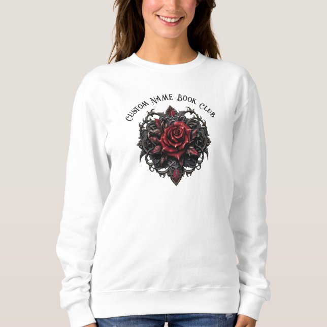 Sudadera Romance Oscuro, Club de Lectura Personalizado (Anverso)