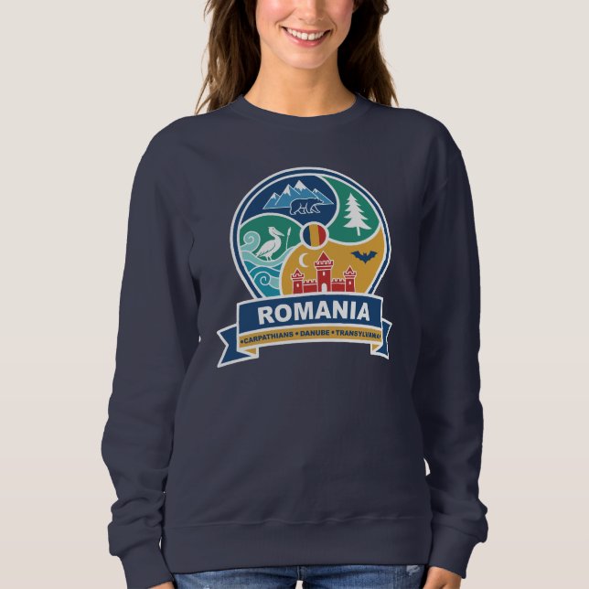 Sudadera Romania Carpathians Danube Transylvania (Anverso)