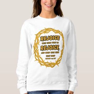 Sudadera Romanos 12:15 KJV Biblia Scripture contra la mujer