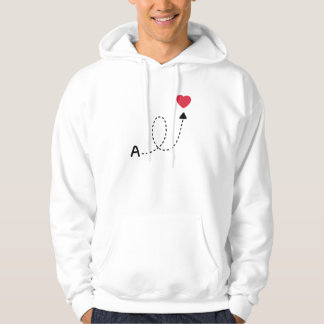 Sudadera Romantic First Letter Love Design