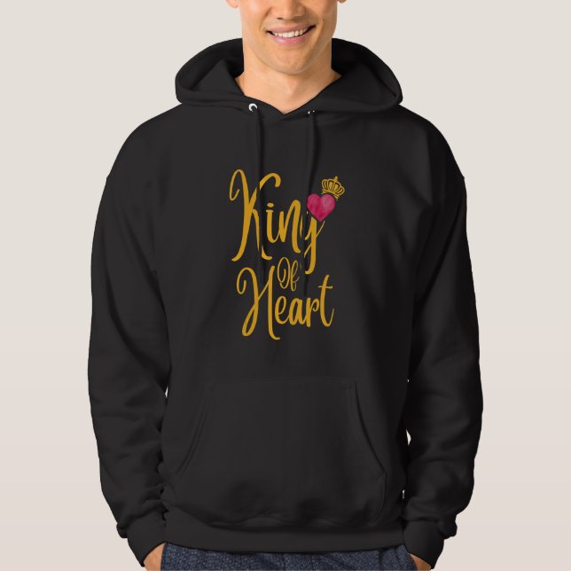 Sudadera Romantic King of Hearts Matching Couple Valentine' (Anverso)