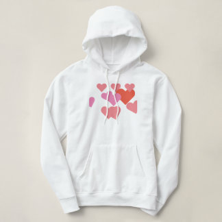 Sudadera Romántico diseño de corazones de amor de San Valen
