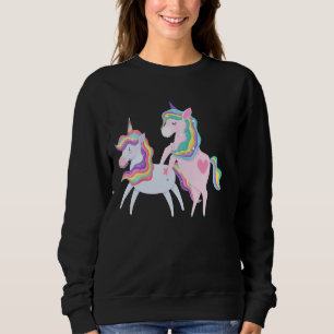 Sudadera Romántico Unicornio con San Valente a Distancia So