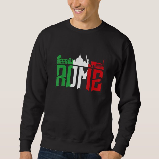 Sudadera Rome Skyline   Italy    For All Italians (Anverso)