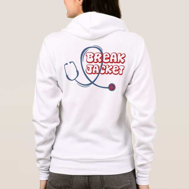 Sudadera Rompe Chaqueta - Estetoscopio Médico 1 (Reverso)
