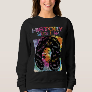 Sudadera Rompe el sesgo Bonito la historia negra dice que l