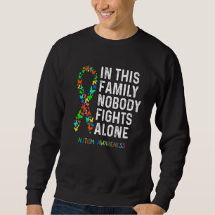 Sudadera Rompecabezas De Conciencia Del Autismo En Esta Fam