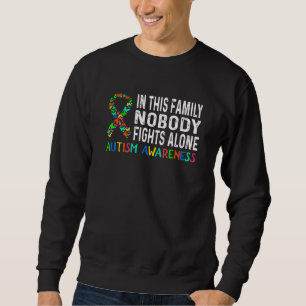 Sudadera Rompecabezas De Conciencia Del Autismo En Esta Fam