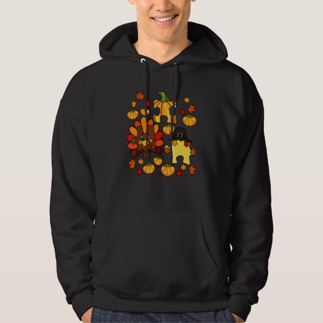 Sudadera Rompecabezas de conciencia sobre el autismo Asd Ot (Anverso)