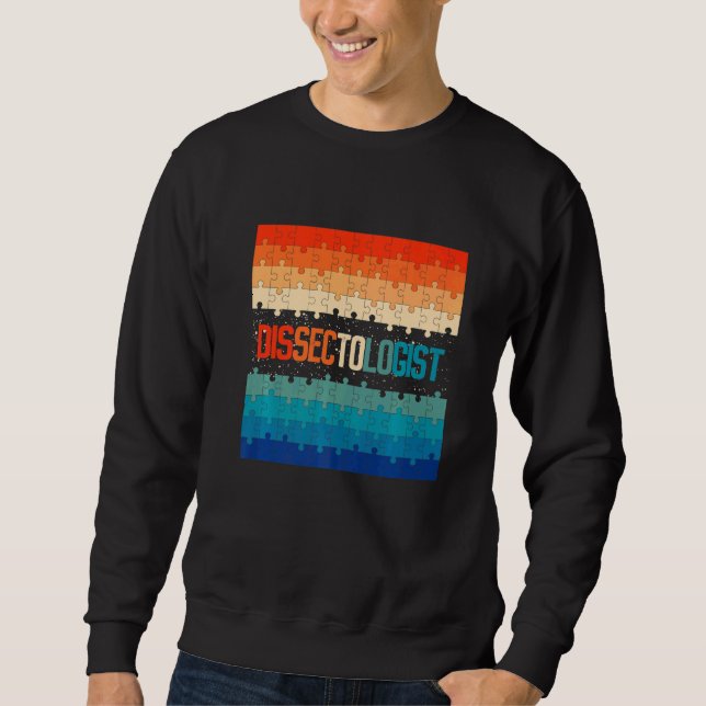 Sudadera Rompecabezas del disectólogo retro (Anverso)