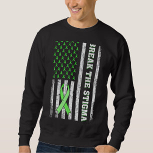 Sudadera Romper el estigma La Bandera De La Cinta Verde La