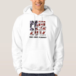 Sudadera Ron Paul 2012 - Paz, libertad, prosperidad