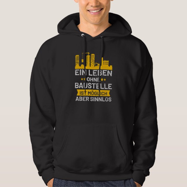 Sudadera Roofers Una Vida Sin Lugar De Construcción Es Posi (Anverso)