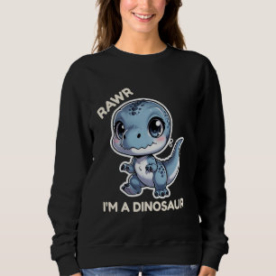 Sudadera Roooar soy un monstruo T-Rex de dibujos animados d