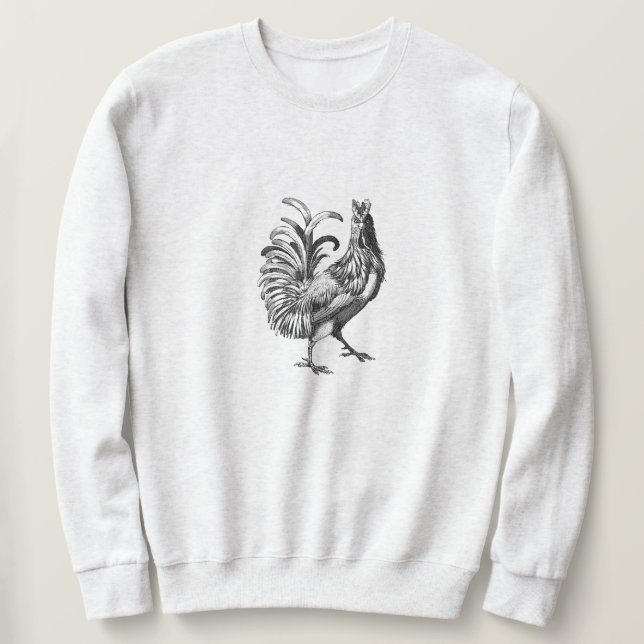 Sudadera Rooster de época (Anverso del diseño)