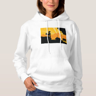 Sudadera Rooster Farm Landscape Womens Hoodie