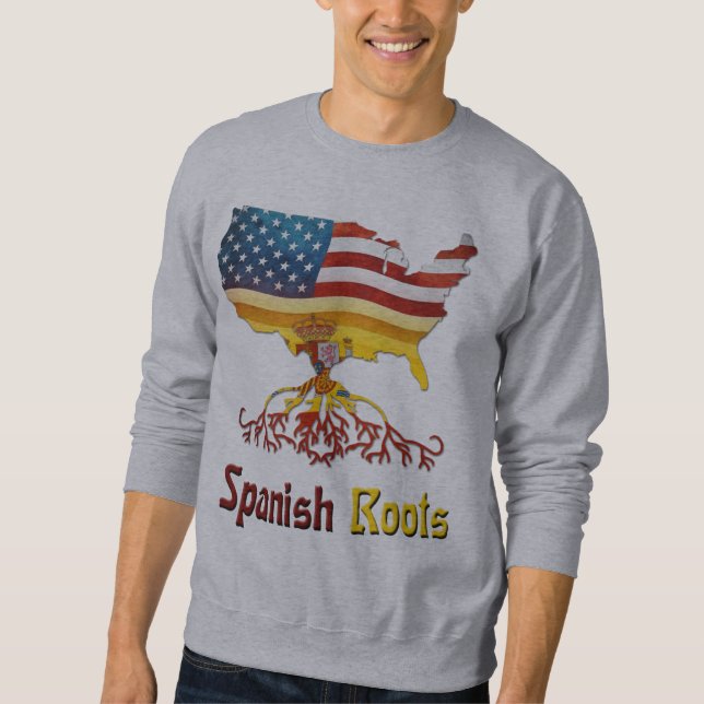 Sudadera Roots españoles americanos (Anverso)