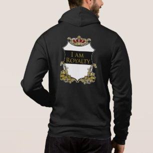 Sudadera Ropa callejera con escudo de corona real Cita do