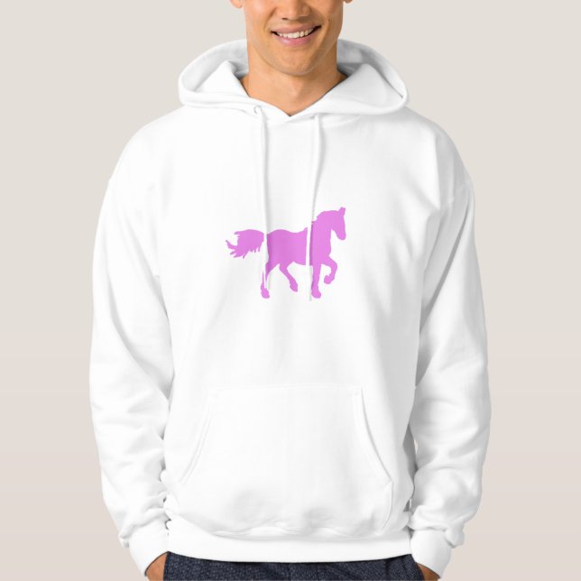 Sudadera Ropa con letrero de caballo rosa: regalo de astrol (Anverso)