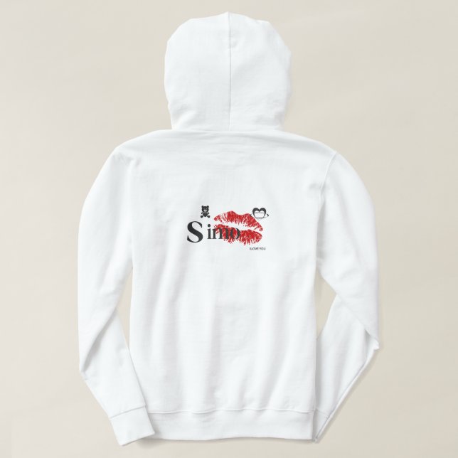 Sudadera Ropa con nombre Simo personalizado - Estilo de mod (Reverso del diseño)
