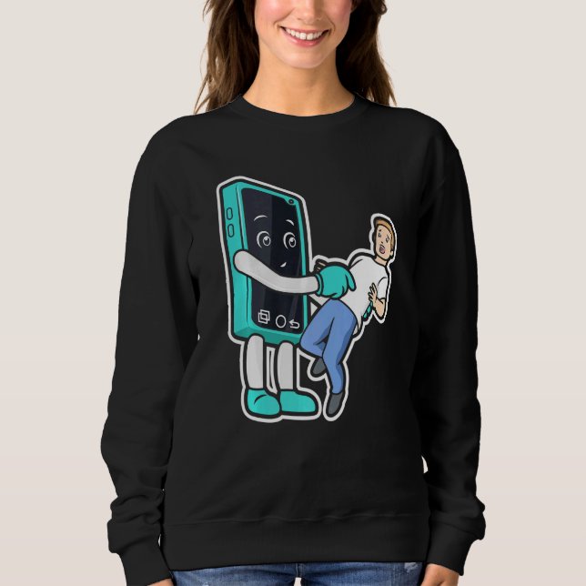 Sudadera Ropa de adicto al teléfono celular Smartphone Addi (Anverso)