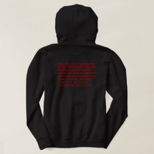 Sudadera Ropa de calle de gimnasio con bloque de palabras d
