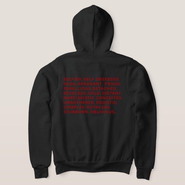 Sudadera Ropa de calle deportiva con bloque de palabras de  (Distribución Reverso )