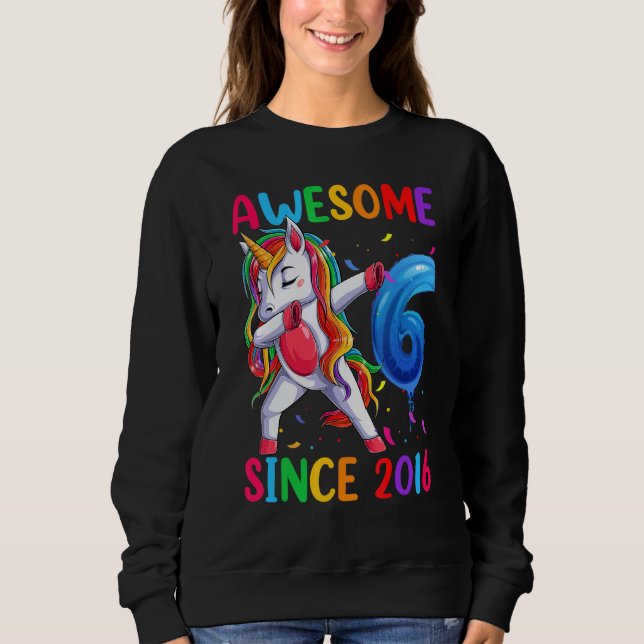 Sudadera Ropa De Cumpleaños De Unicornio Para Chicas Impres (Anverso)