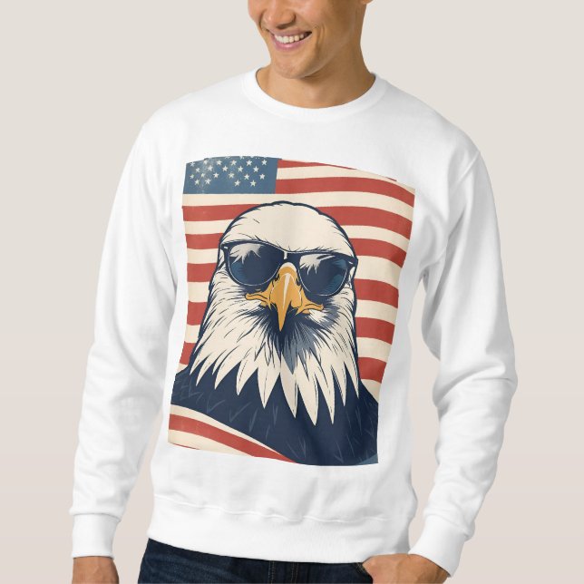 Sudadera Ropa de diseño de águila calva (Anverso)