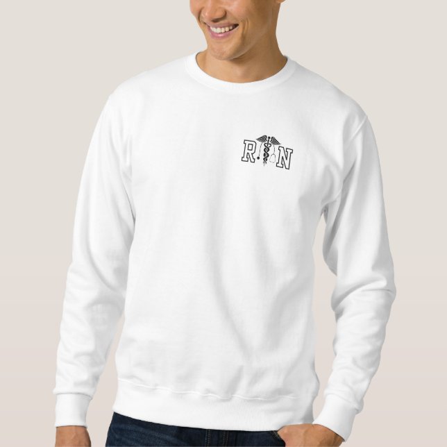 Sudadera ropa de enfermera registrada RN (Anverso)