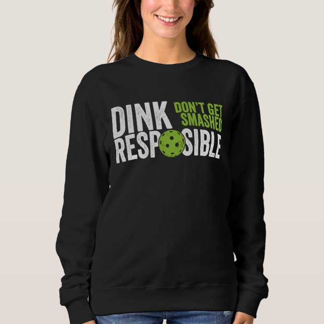 Sudadera Ropa de equipo de pickleball  Dink Responsable (Anverso)