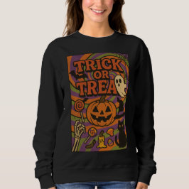 Sudadera Ropa de Halloween con sabor o truco