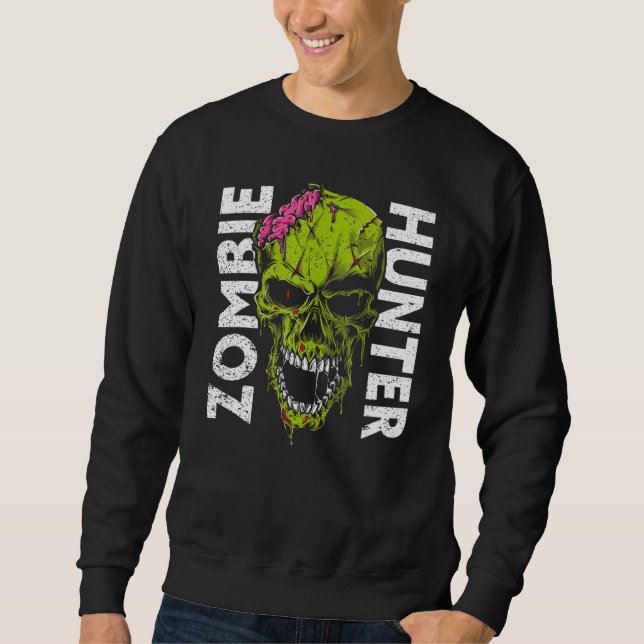 Sudadera Ropa de Halloween para Cazadores de Zombies Hallow (Anverso)