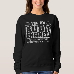 Sudadera Ropa de ingeniero de audio Diseño de ingenieros s