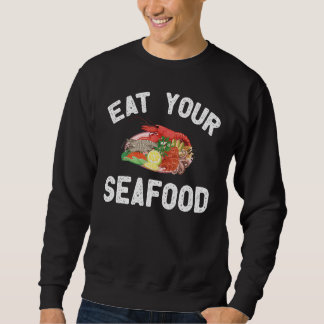 Sudadera Ropa de mariscos Diseño increíble de mariscos