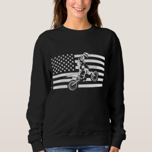 Sudadera Ropa de Motocross de la bandera estadounidense - M