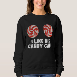 Sudadera Ropa de mujer de Navidad Caña de Caramelo Navideña