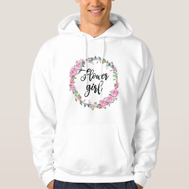 Sudadera Ropa de niña con flores para boda, conjunto de fie (Anverso)